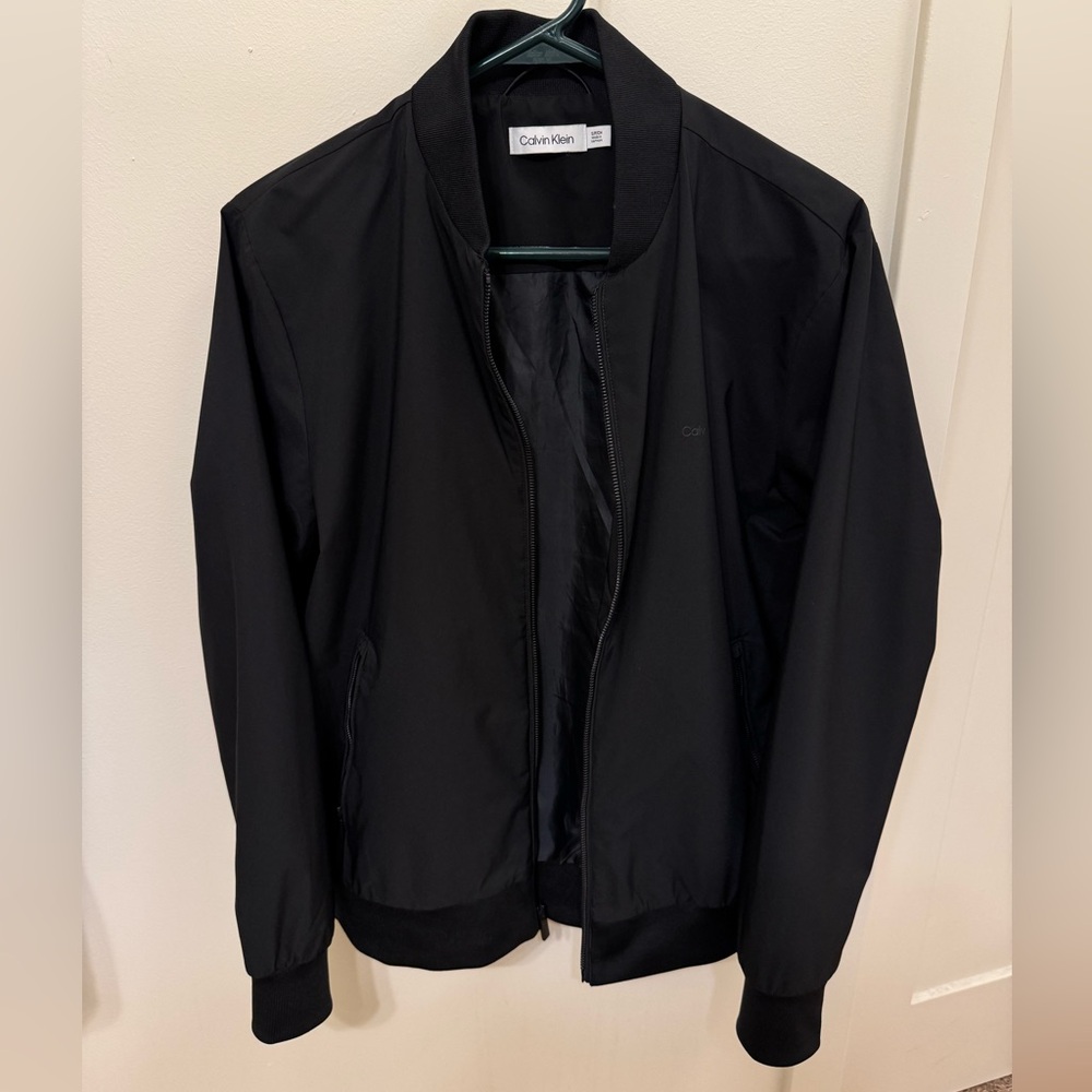 Calvin Klein Black Bomber Jacket